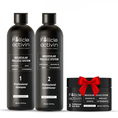 Follicle Activin: Set de bază – șampon și balsam + CADOU mască